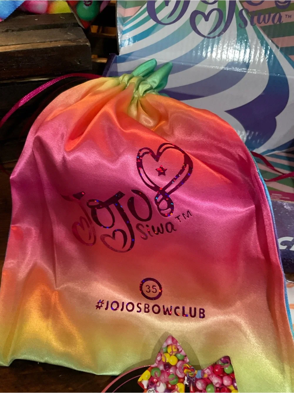 JoJo Siwa Pink Candy Theme Rainbow Accessories Gift Set